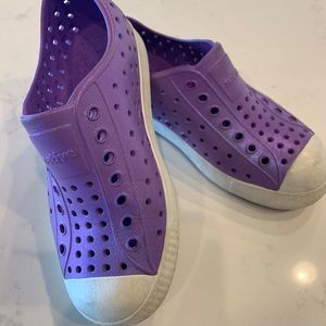 Native Girls Purple Shoes